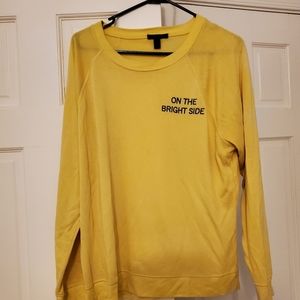 Jcrew "On the bright side" crew neck sweater